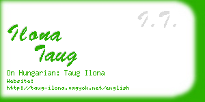 ilona taug business card